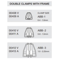 Acland Micro Vessel Clip Double with Approximator and Frame