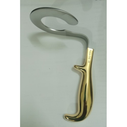 C Circular Breast Augmentation Retractor with Light and Suction